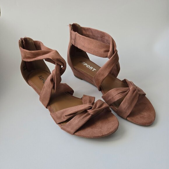 Report Flat Wedge Sandals - Picture 1 of 5
